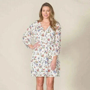 Matilda Jane Good Hart Tarpon Springs Floral Dress White Size S NWT